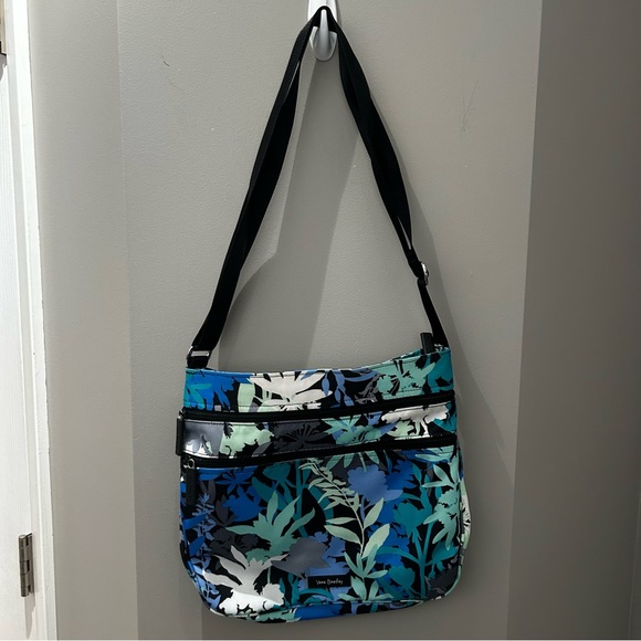 Vera Bradley Blue & Teal Floral Print Bag - Picture 1 of 9